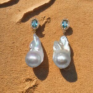 Statement Baroque Pearl Earrings